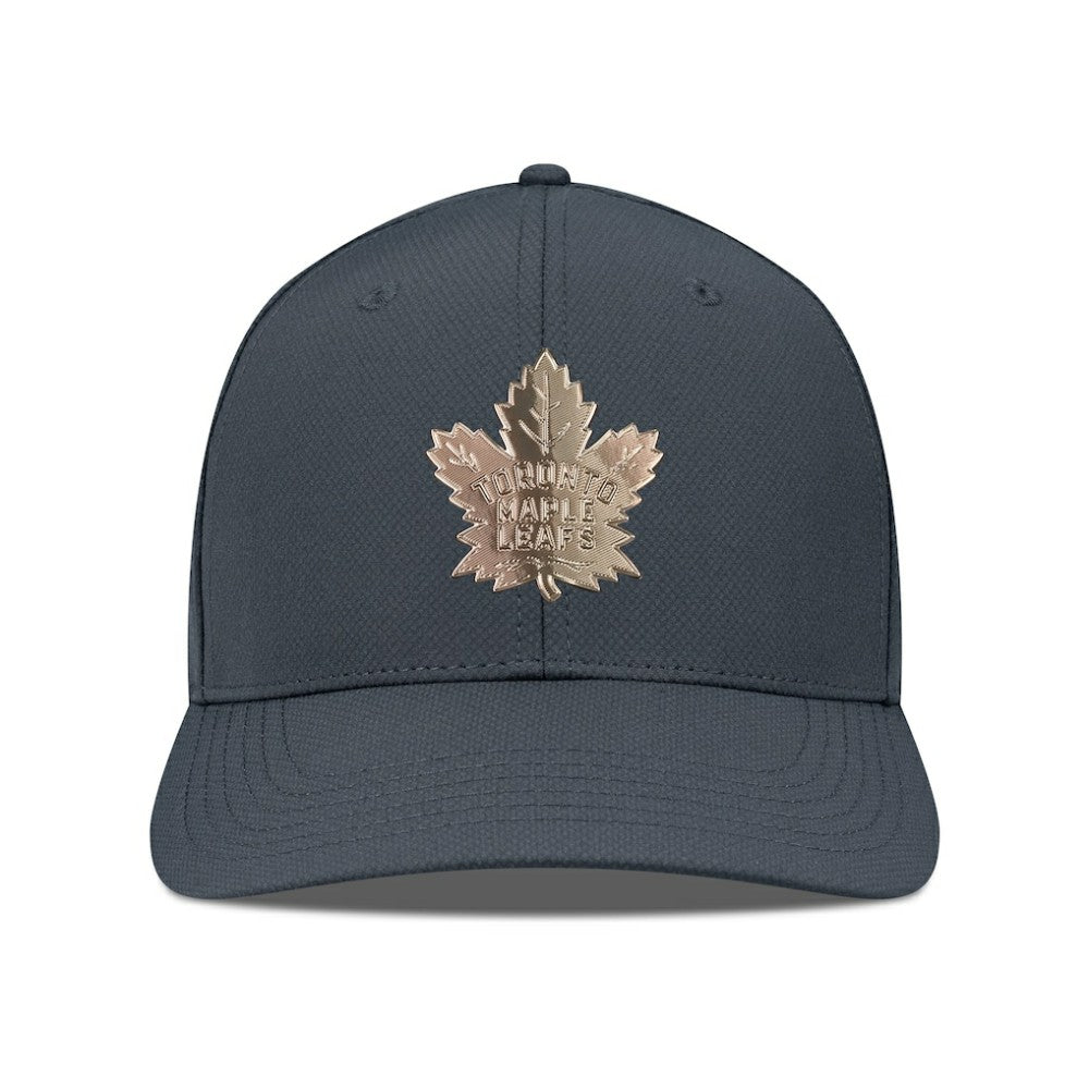 NHL Charcoal Toronto Maple Leafs Levelwear Rise Copper Insignia Flex Hat
