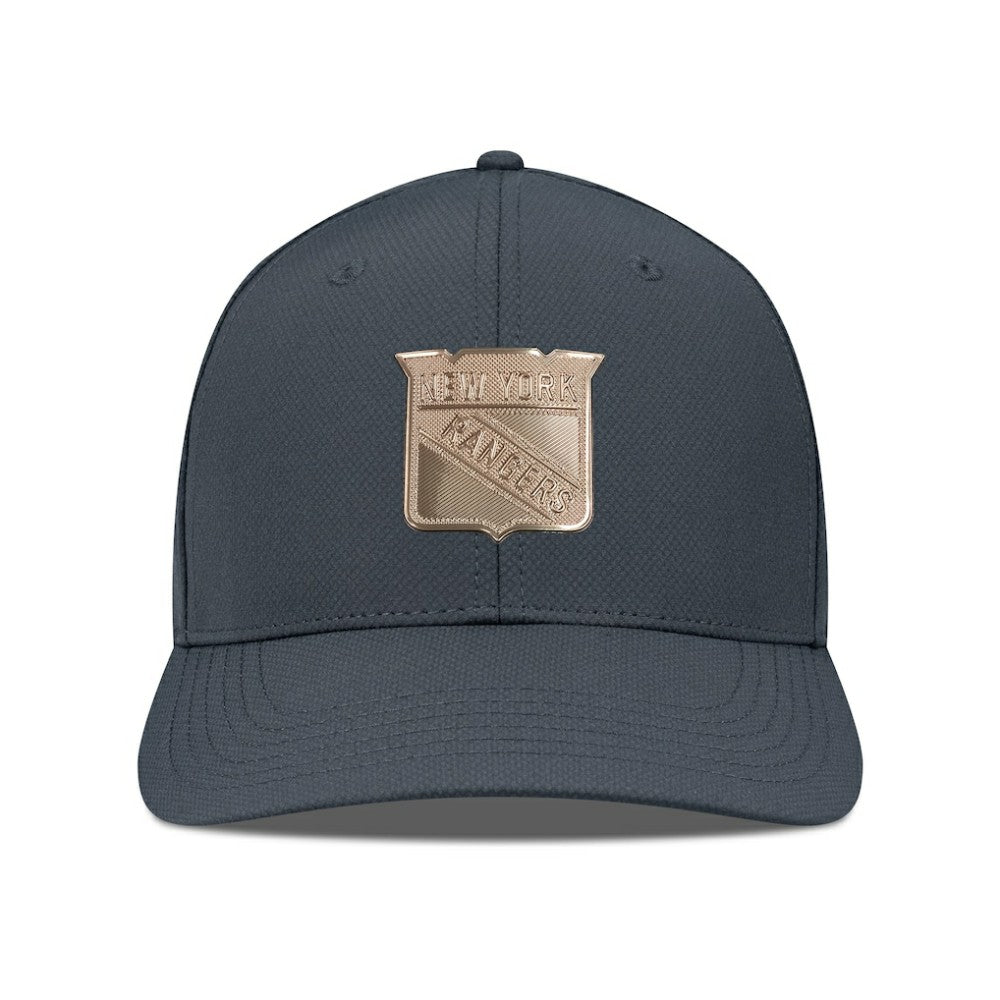 NHL Charcoal New York Rangers Levelwear Rise Copper Insignia Flex Hat