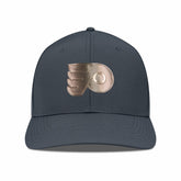 NHL Charcoal Philadelphia Flyers Levelwear Rise Copper Insignia Flex Hat