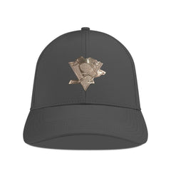 NHL Charcoal Pittsburgh Penguins Levelwear Ascend Copper Insignia Vented Adjustable Hat