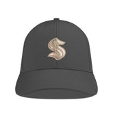 NHL Charcoal Seattle Kraken Levelwear Ascend Copper Insignia Vented Adjustable Hat