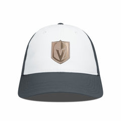 NHL White/Charcoal Vegas Golden Knights Levelwear Endure Copper Insignia Adjustable Hat