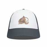 NHL White/Charcoal Colorado Avalanche Levelwear Endure Copper Insignia Adjustable Hat