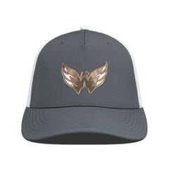 NHL Charcoal/White Washington Capitals Levelwear Signal Copper Insignia Trucker Adjustable Hat