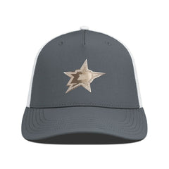 NHL Charcoal/White Dallas Stars Levelwear Signal Copper Insignia Trucker Adjustable Hat