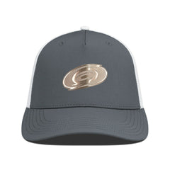 NHL Charcoal/White Carolina Hurricanes Levelwear Signal Copper Insignia Trucker Adjustable Hat