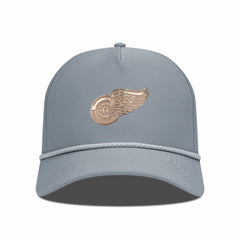 NHL Gray Detroit Red Wings Levelwear Gordon Copper Insignia Vented Adjustable Hat