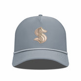 NHL Gray Seattle Kraken Levelwear Gordon Copper Insignia Vented Adjustable Hat