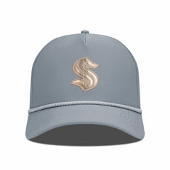 NHL Gray Seattle Kraken Levelwear Gordon Copper Insignia Vented Adjustable Hat