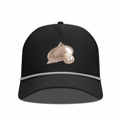 NHL Black Colorado Avalanche Levelwear Gordon Copper Insignia Vented Adjustable Hat