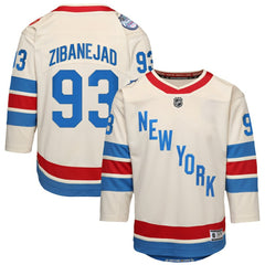NHL White Mika Zibanejad New York Rangers Outerstuff Youth 2026 NHL Winter Classic Premier Jersey