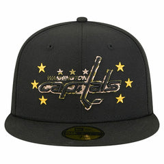 NHL Black Washington Capitals New Era Military Appreciation Digital Camo Stars 59FIFTY Fitted Hat