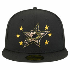 NHL Black Dallas Stars New Era Military Appreciation Digital Camo Stars 59FIFTY Fitted Hat