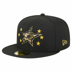 NHL Black Dallas Stars New Era Military Appreciation Digital Camo Stars 59FIFTY Fitted Hat