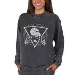 Concepts Sport Women's Boxy Mist French Terry Long Sleeve Top - Cleveland Browns