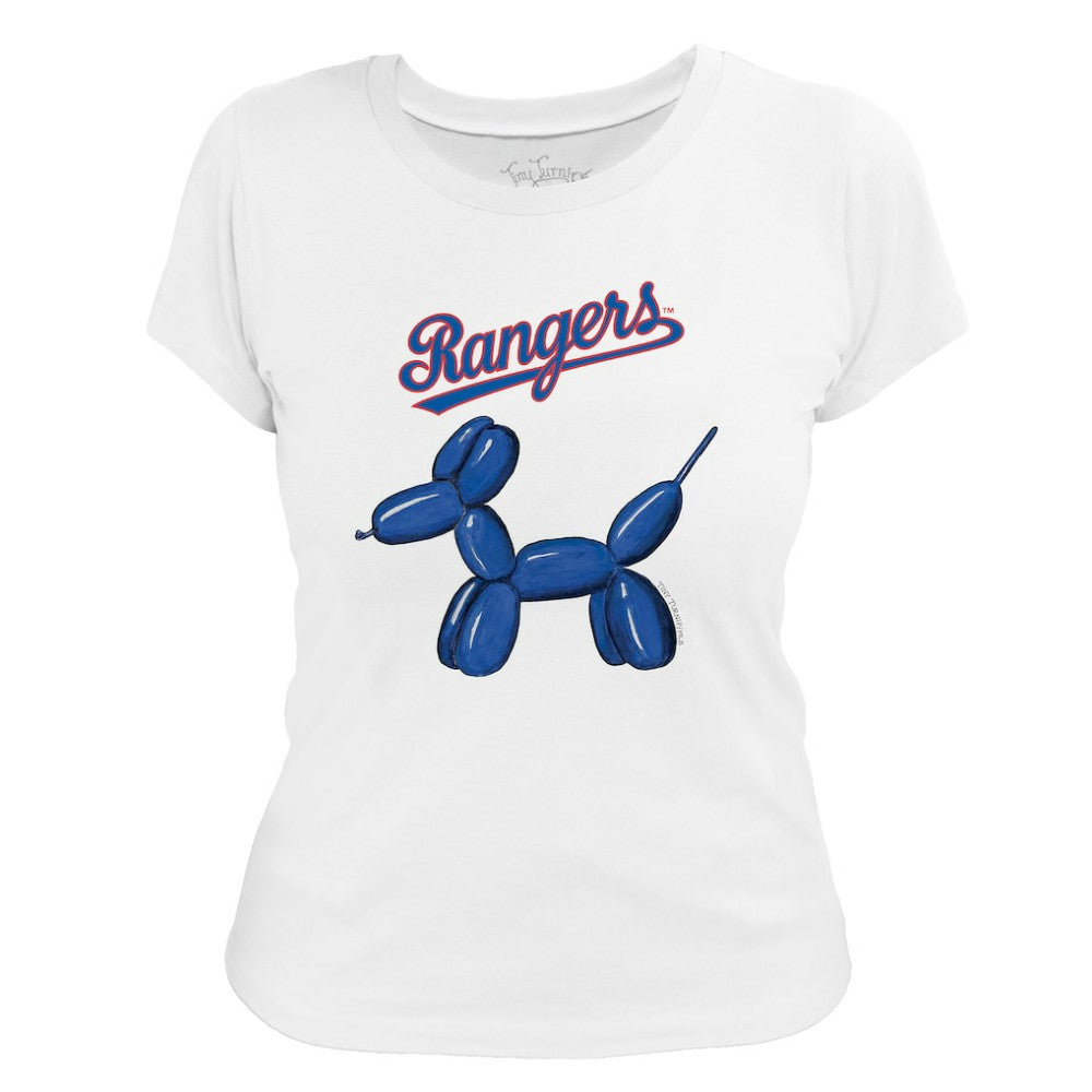MLB Texas Rangers Tiny Turnip Women's Balloon Dog T-Shirt