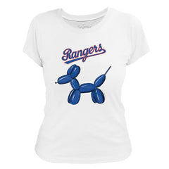 MLB Texas Rangers Tiny Turnip Women's Balloon Dog T-Shirt