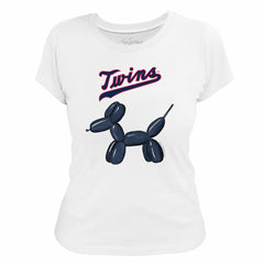 MLB Minnesota Twins Tiny Turnip Women's Balloon Dog T-Shirt