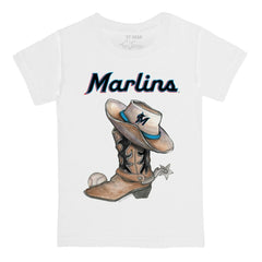 MLB Miami Marlins Tiny Turnip Youth Cowboy Boot T-Shirt