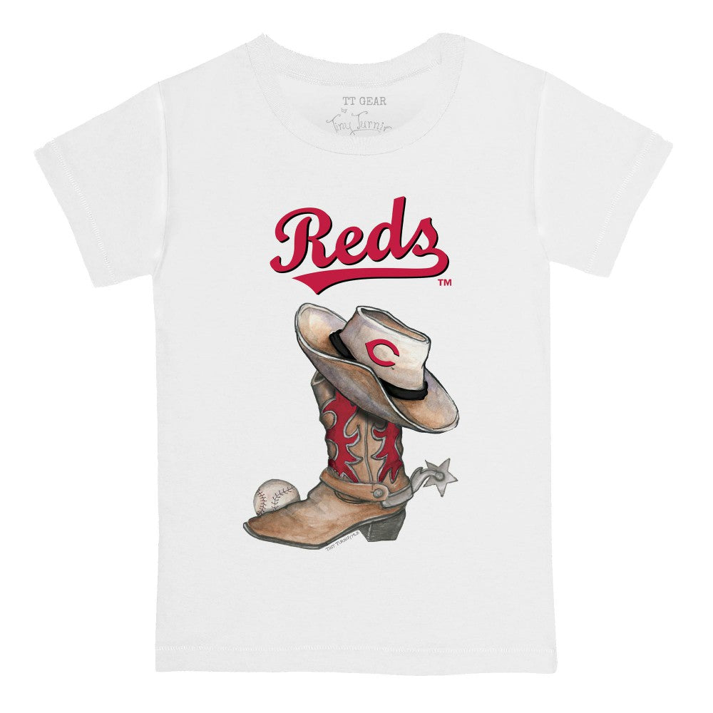 MLB Cincinnati Reds Tiny Turnip Youth Cowboy Boot T-Shirt