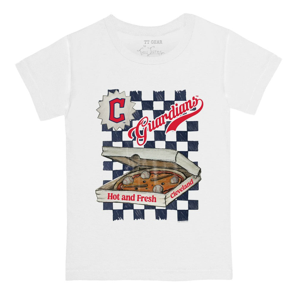 MLB Cleveland Guardians Tiny Turnip Youth Pizza T-Shirt