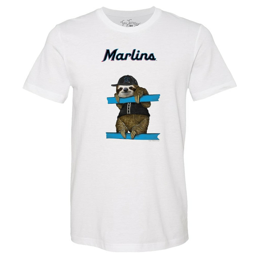 MLB Miami Marlins Tiny Turnip Unisex Sloth T-Shirt