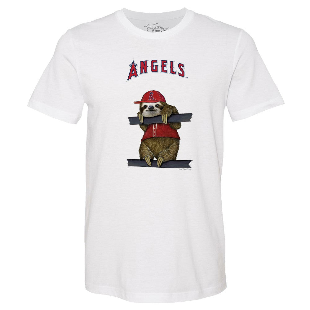MLB Los Angeles Angels Tiny Turnip Unisex Sloth T-Shirt