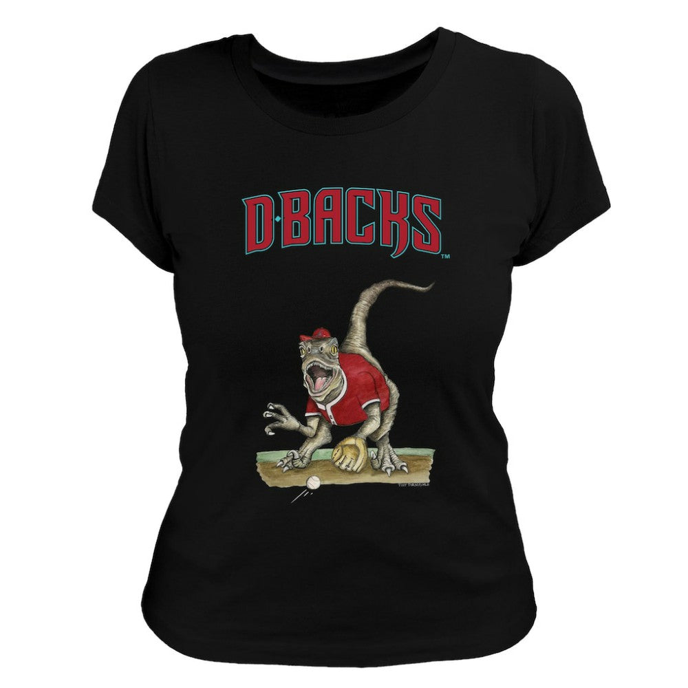 MLB Arizona Diamondbacks Tiny Turnip Women's Velociraptor T-Shirt