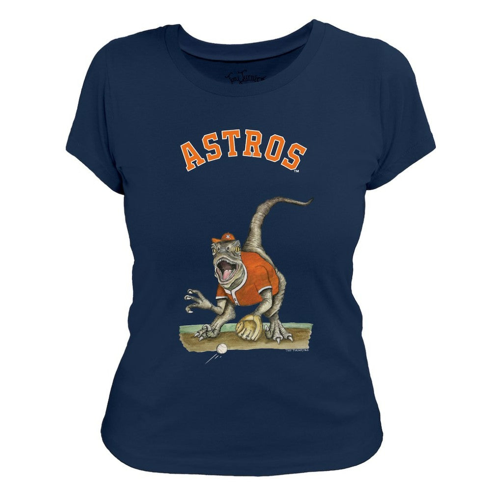 MLB Houston Astros Tiny Turnip Women's Velociraptor T-Shirt