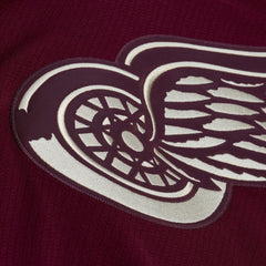 NHL Crimson Detroit Red Wings Mitchell & Ness x Just Don Jersey Hoodie