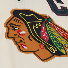 NHL Cream Chicago Blackhawks Mitchell & Ness x Just Don Jersey Hoodie