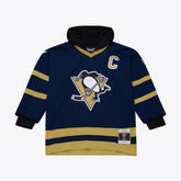NHL Navy Pittsburgh Penguins Mitchell & Ness x Just Don Jersey Hoodie