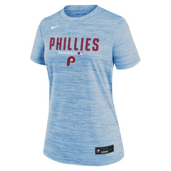 MLB Philadelphia Phillies Nike Women's Authentic Collection Alternate Logo Velocity Dri-FIT T-Shirt