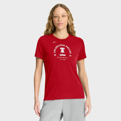 MLB Philadelphia Phillies Nike Women's Authentic Collection Early Work Tri-Blend Dri-FIT T-Shirt
