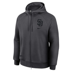 MLB San Diego Padres Nike Authentic Collection Player Raglan Dri-FIT Full-Zip Hoodie