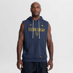 MLB Milwaukee Brewers Nike Authentic Collection Standard Issue Dri-FIT Sleeveless Hoodie
