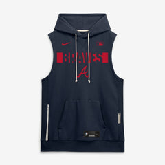 MLB Atlanta Braves Nike Authentic Collection Standard Issue Dri-FIT Sleeveless Hoodie