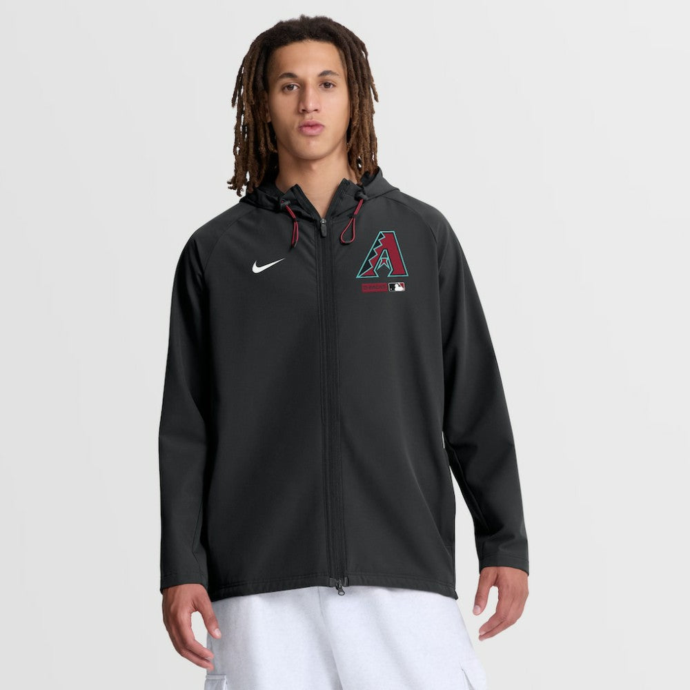 MLB Arizona Diamondbacks Nike Authentic Collection Raglan Therma-FIT Full-Zip Hooded Jacket