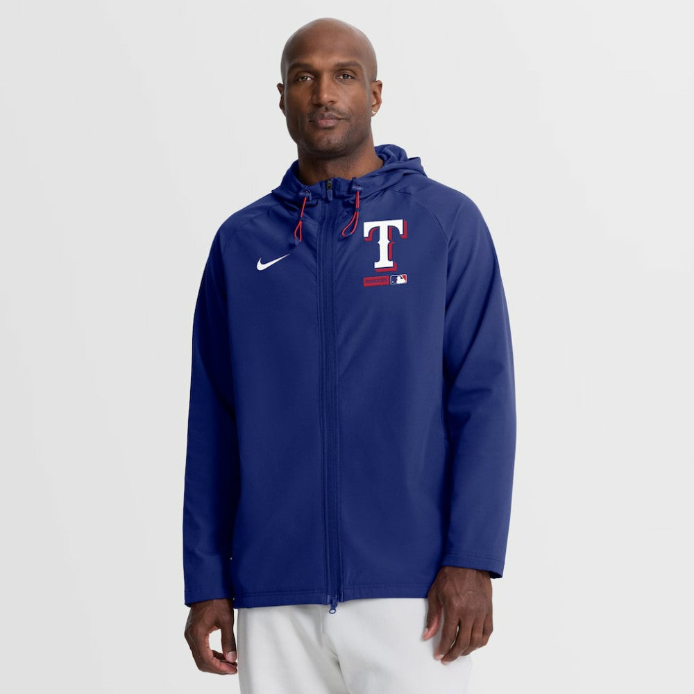 MLB Texas Rangers Nike Authentic Collection Raglan Therma-FIT Full-Zip Hooded Jacket