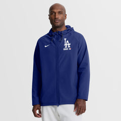 MLB Los Angeles Dodgers Nike Authentic Collection Raglan Therma-FIT Full-Zip Hooded Jacket