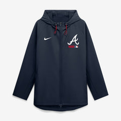 MLB Atlanta Braves Nike Authentic Collection Raglan Therma-FIT Full-Zip Hooded Jacket