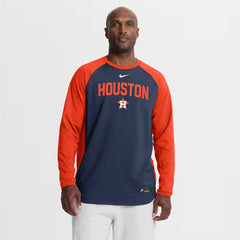 MLB Houston Astros Nike Authentic Collection Raglan Dri-FIT Sweatshirt