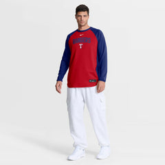 MLB Texas Rangers Nike Authentic Collection Raglan Dri-FIT Sweatshirt