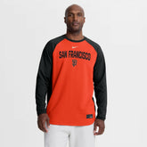 MLB San Francisco Giants Nike Authentic Collection Raglan Dri-FIT Sweatshirt