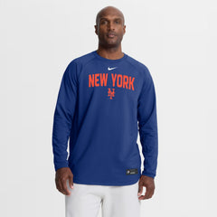 MLB New York Mets Nike Authentic Collection Raglan Dri-FIT Sweatshirt