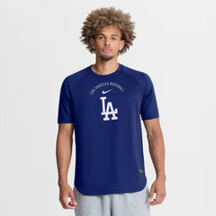 MLB Los Angeles Dodgers Nike Authentic Collection Batting Practice Pre-Game Raglan Dri-FIT Top