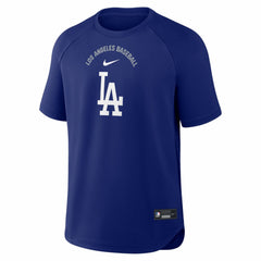 MLB Los Angeles Dodgers Nike Authentic Collection Batting Practice Pre-Game Raglan Dri-FIT Top