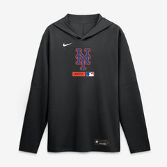 MLB New York Mets Nike Authentic Collection Dri-FIT Long Sleeve Hooded T-Shirt