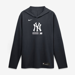 MLB New York Yankees Nike Authentic Collection Dri-FIT Long Sleeve Hooded T-Shirt
