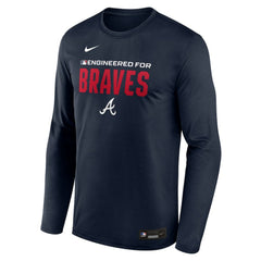 MLB Atlanta Braves Nike Authentic Collection Legend Dri-FIT Long Sleeve T-Shirt